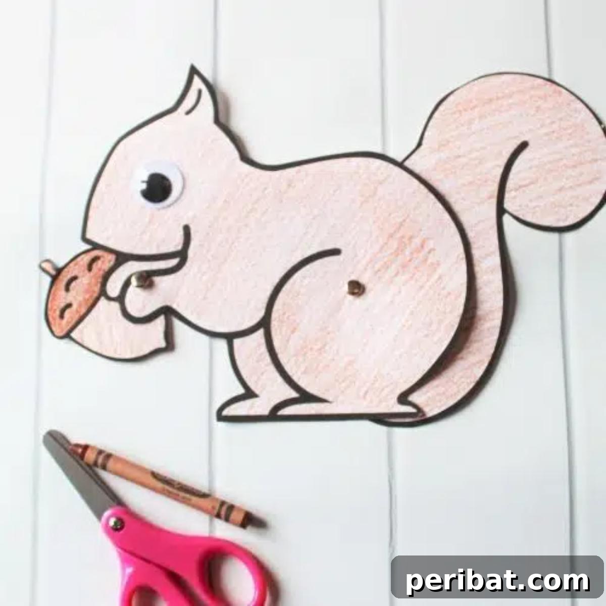 Easy Preschool Squirrel Craft