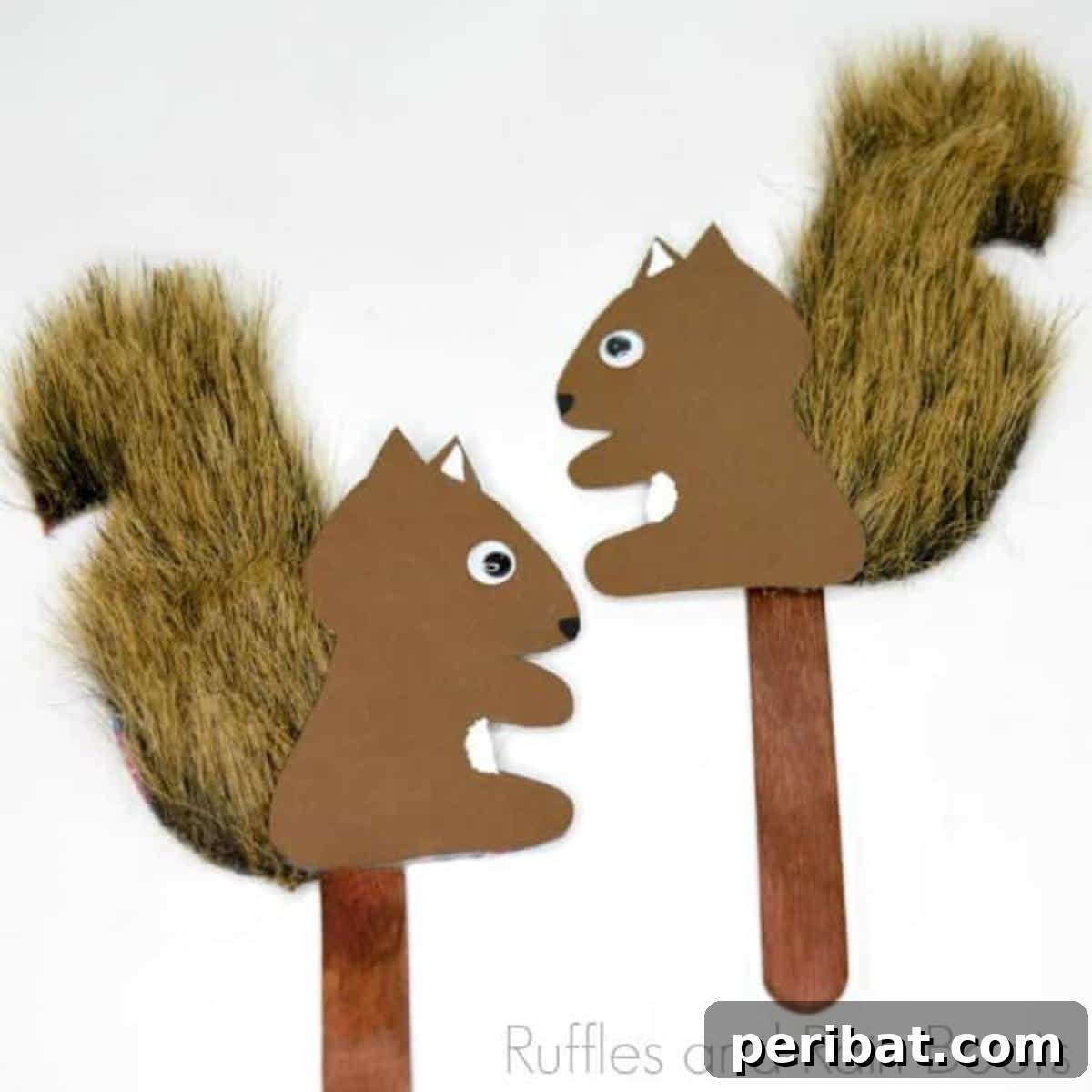 DIY Squirrel Puppets