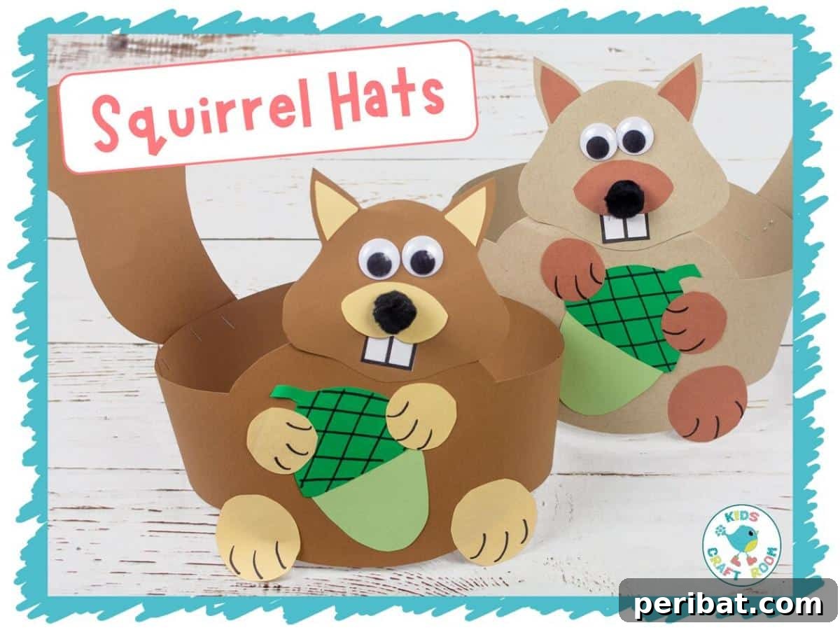 Paper Squirrel Hats