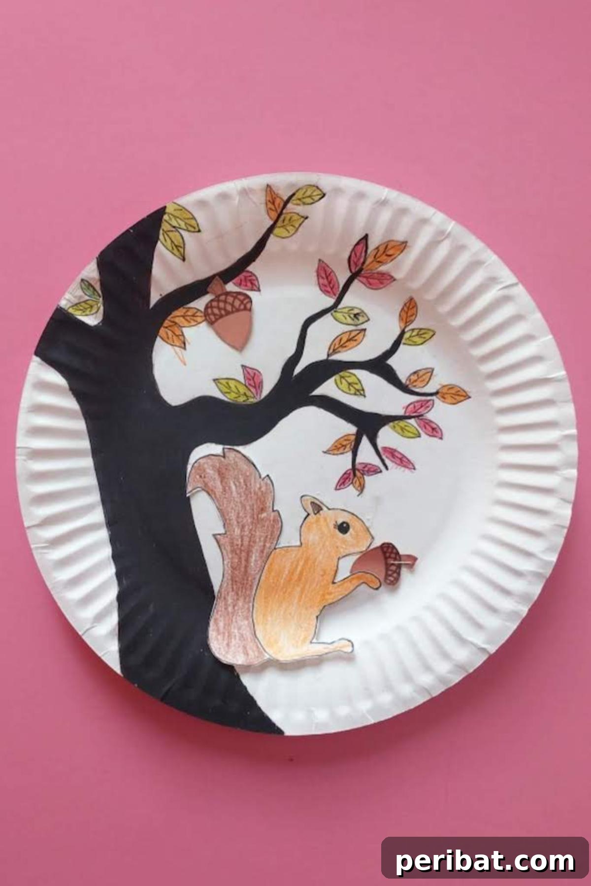 Magnetic Squirrel and Acorn Fall Craft
