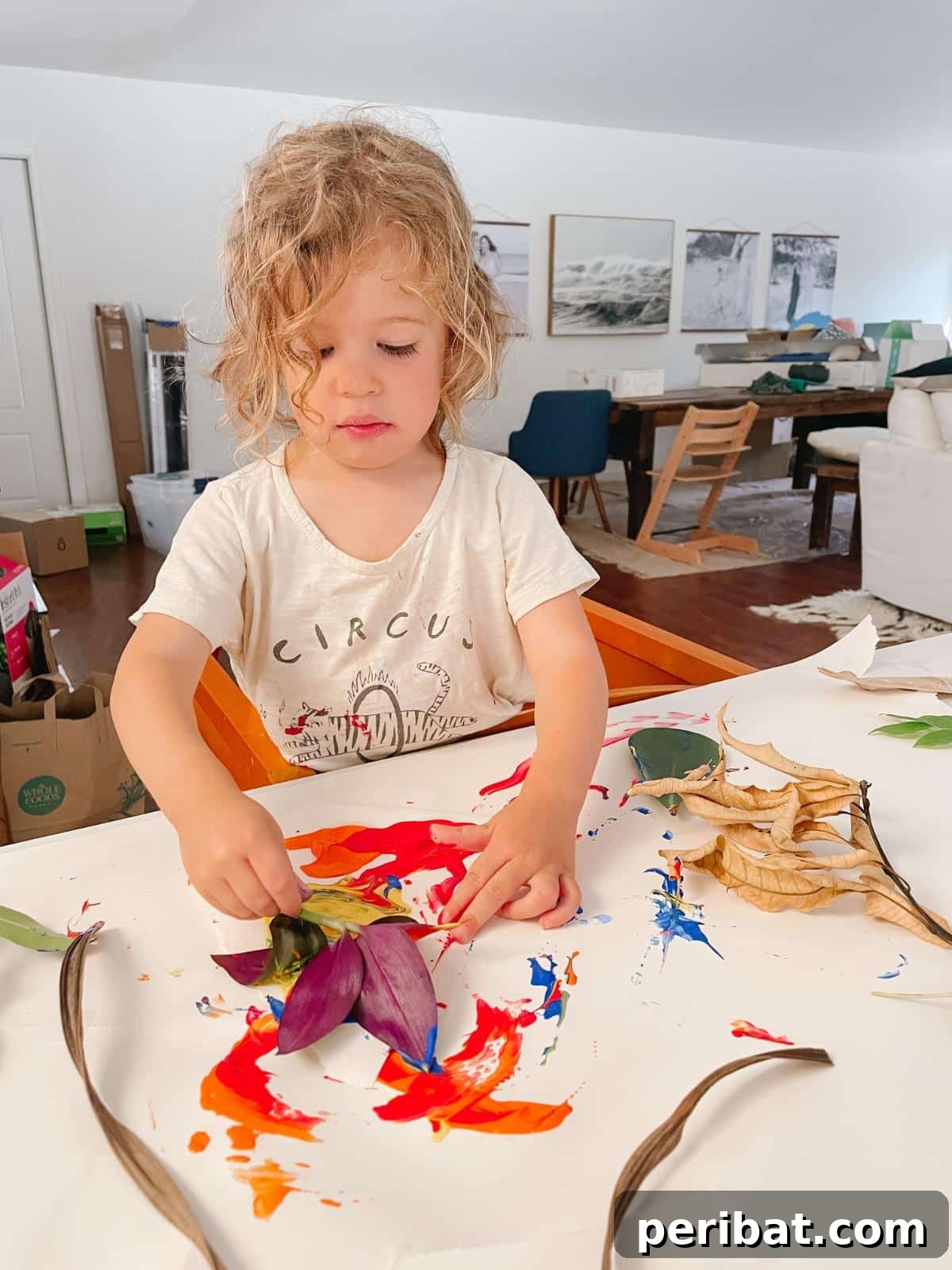 Collection of easy fall leaf painting ideas specifically designed for children's creativity.
