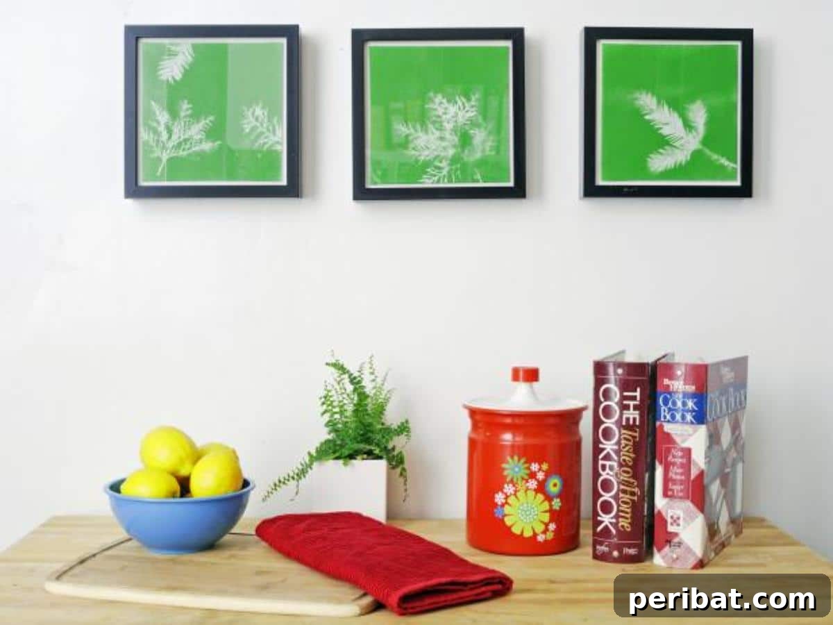 Stunning DIY canvas wall art created by preserving and arranging leaves and foliage.