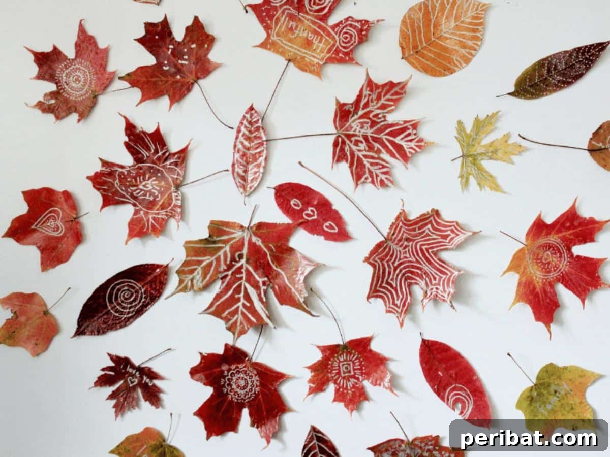 Intricate Mandala leaf art crafted from carefully preserved fall leaves, showcasing geometric patterns.