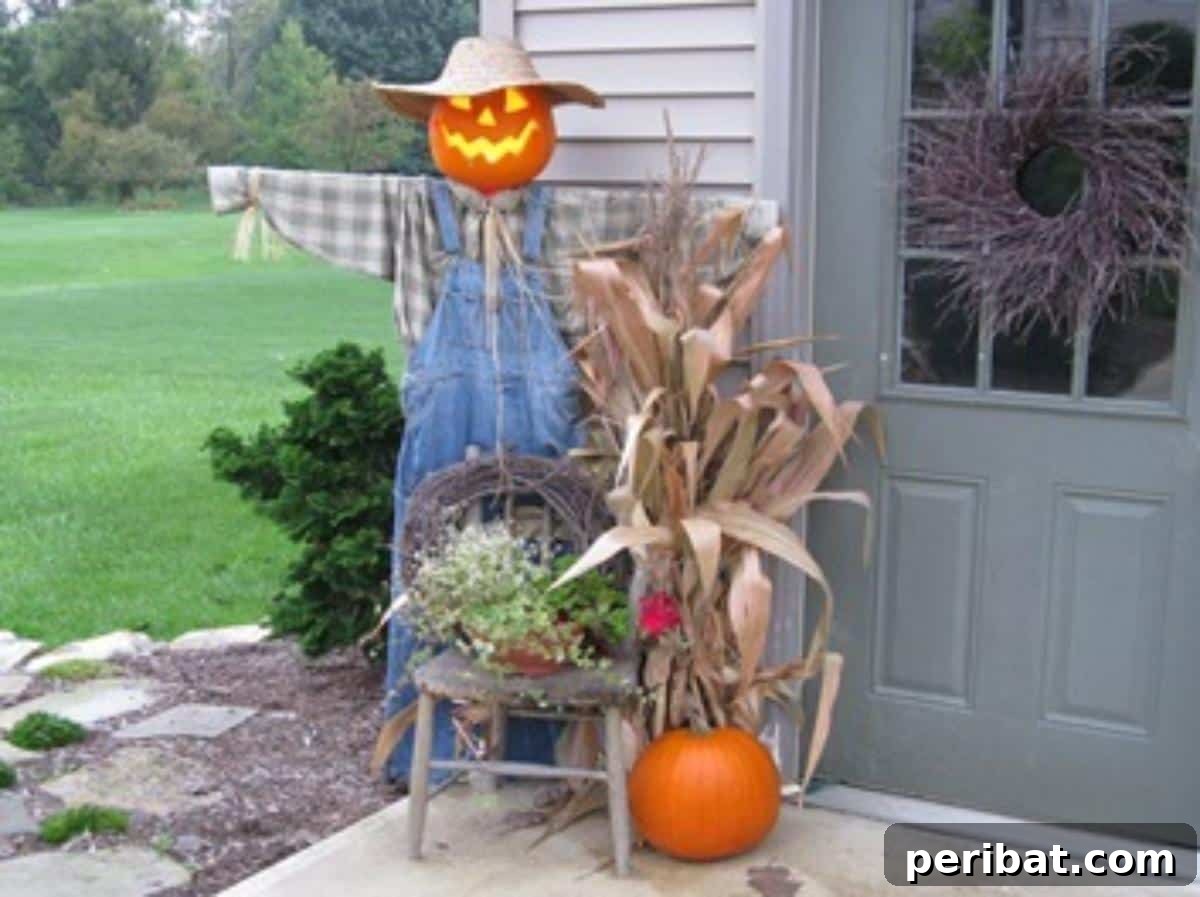 Whimsical Scarecrow Pumpkin Creations 13 Pumpkin Scarecrow