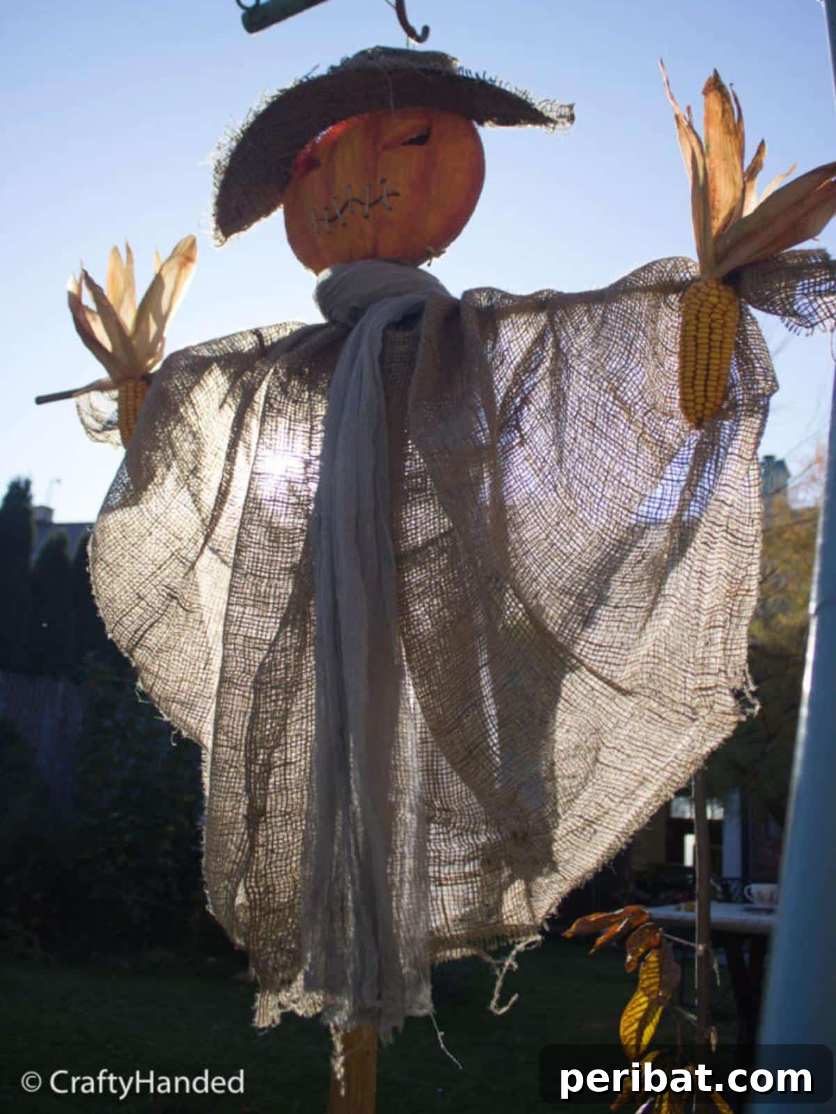 Whimsical Scarecrow Pumpkin Creations 15 Paper Mache Pumpkin Scarecrow