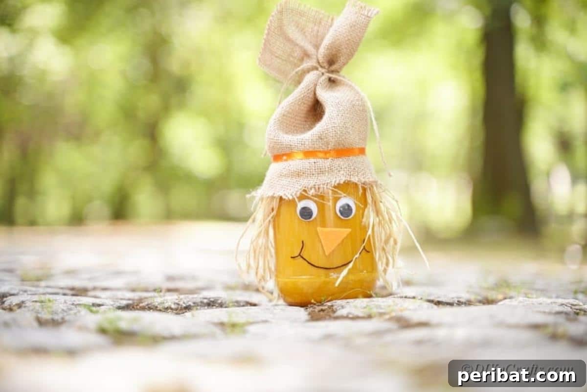 Whimsical Scarecrow Pumpkin Creations 3 Super Cute Scarecrow Jar Craft for Fall