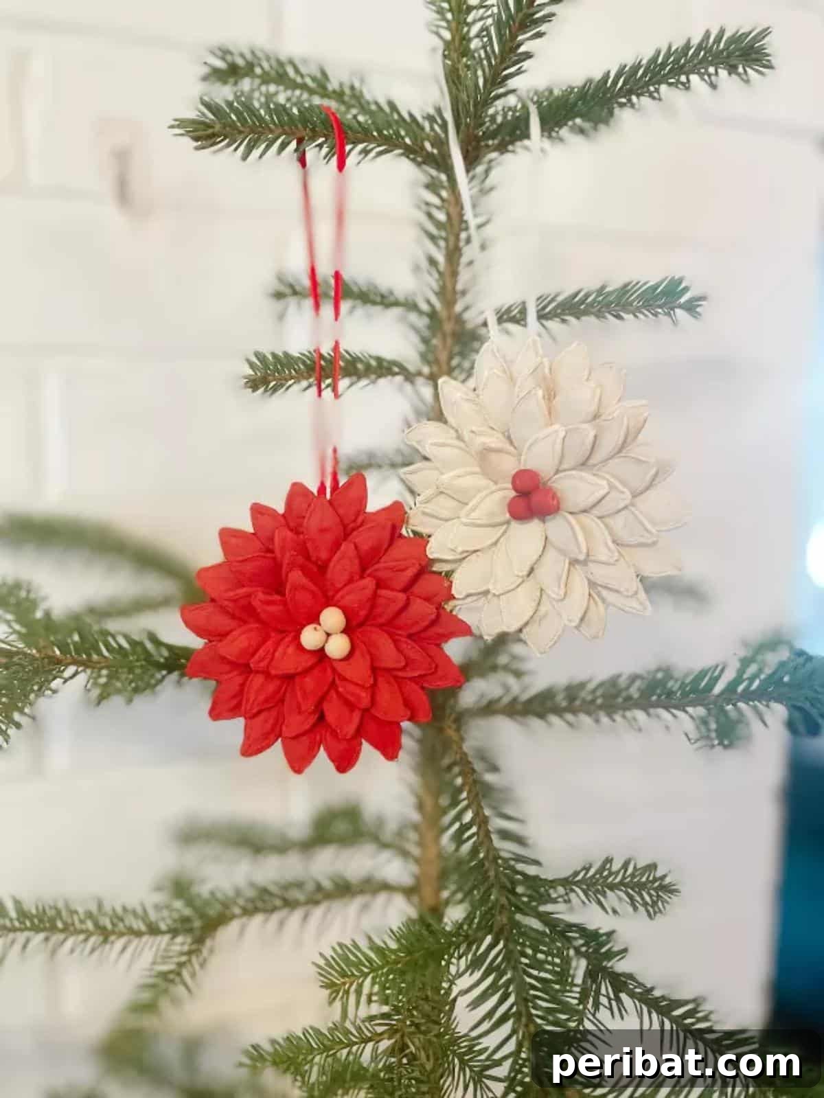 Deck the Gourds: 25 Christmas Pumpkin Painting Ideas 16 Cute DIY Pumpkin Seed Poinsettia Ornaments