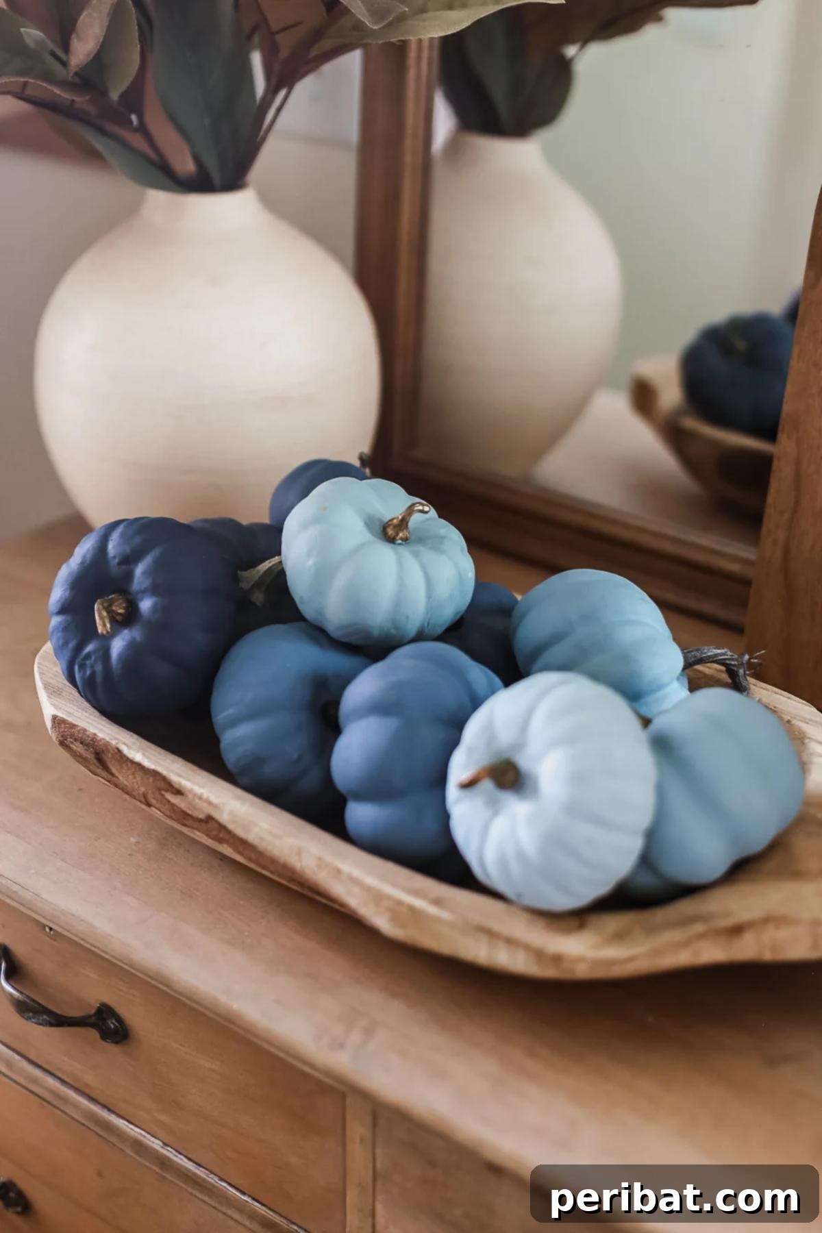 Deck the Gourds: 25 Christmas Pumpkin Painting Ideas 22 Ombre Painted Pumpkins