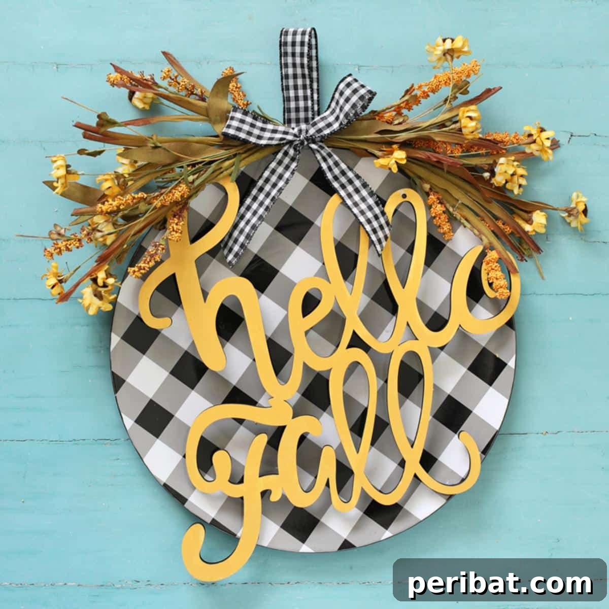 40 Dazzling Fall Front Door Designs 13 DIY Fall Charger Wreath