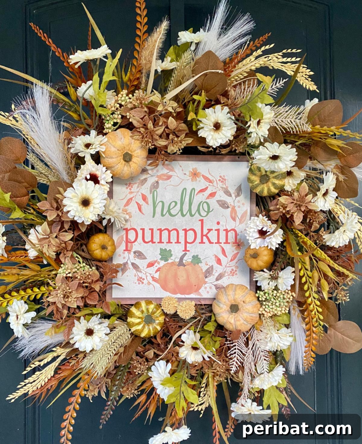 40 Dazzling Fall Front Door Designs 15 DIY Fall Wreath for Your Front Door
