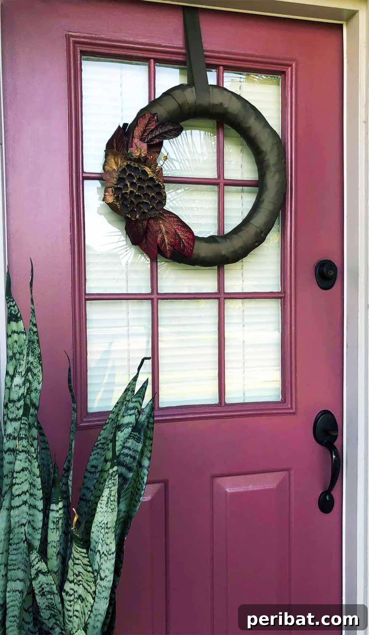 40 Dazzling Fall Front Door Designs 22 Simple DIY Fall Wreath for Front Door