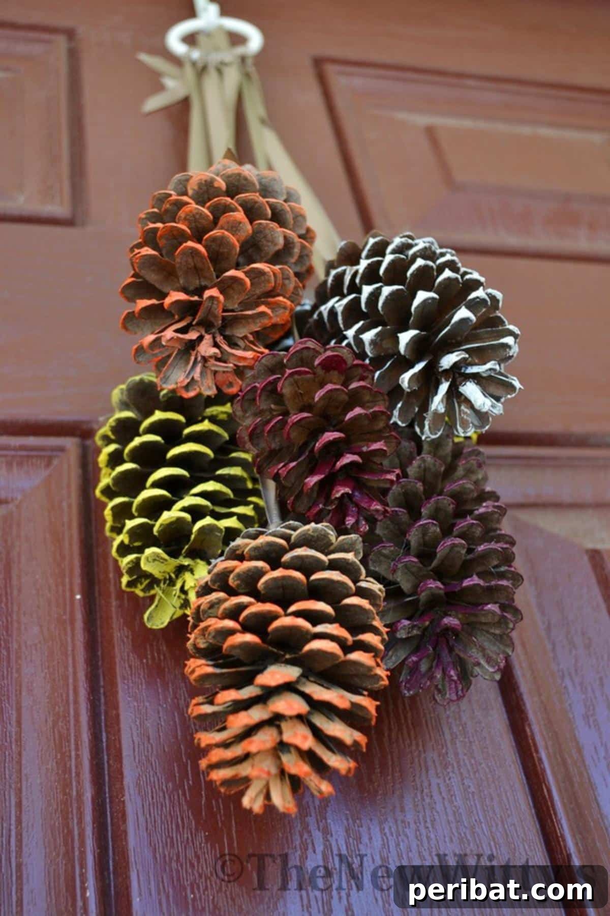 40 Dazzling Fall Front Door Designs 30 Pinecone Fall Decor