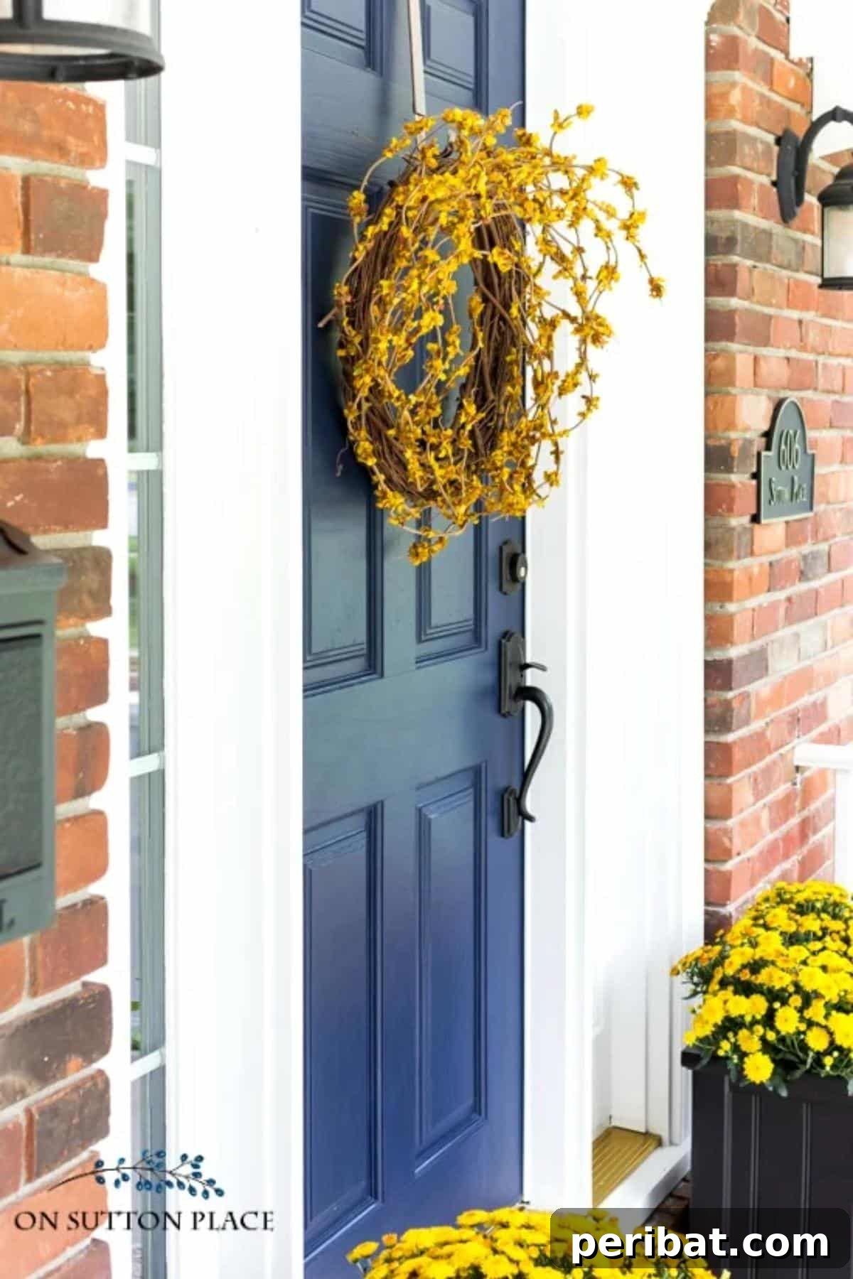 40 Dazzling Fall Front Door Designs 36 DIY Front Door Fall Wreath