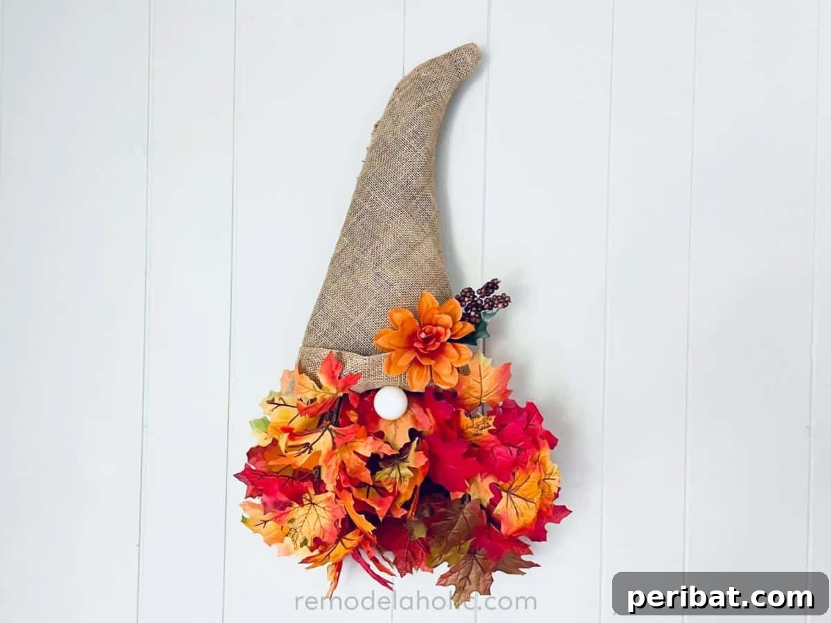 Whimsical Fall Gnome Wreath Inspirations 11 Stunning Fall Gnome Wreath on a Budget, demonstrating cost-effective elegance.