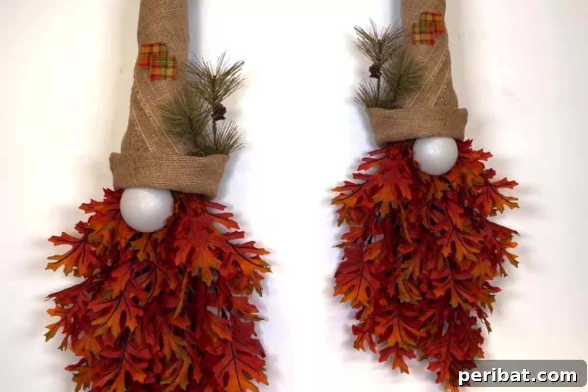 Whimsical Fall Gnome Wreath Inspirations 17 Adorable DIY Fall Gnome Wreaths, featuring charming gnome characters.
