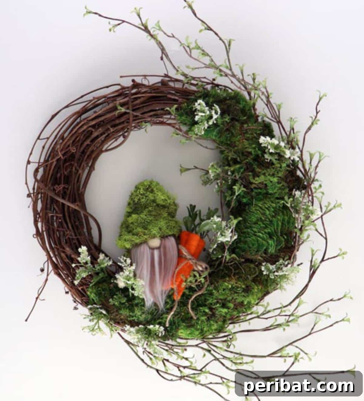 Whimsical Fall Gnome Wreath Inspirations 19 Needle Felted Gnome Wreath, showcasing intricate felted details.