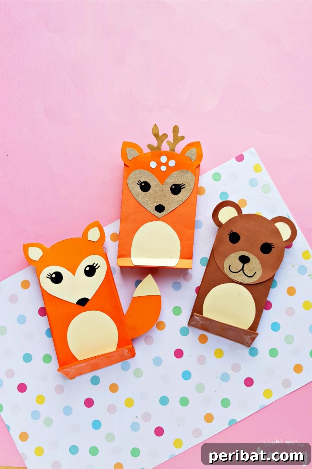 26 Autumnal Paper Bag Crafting Gems 10 An easy and adorable paper bag fox craft, perfect for kids' creative playtime.
