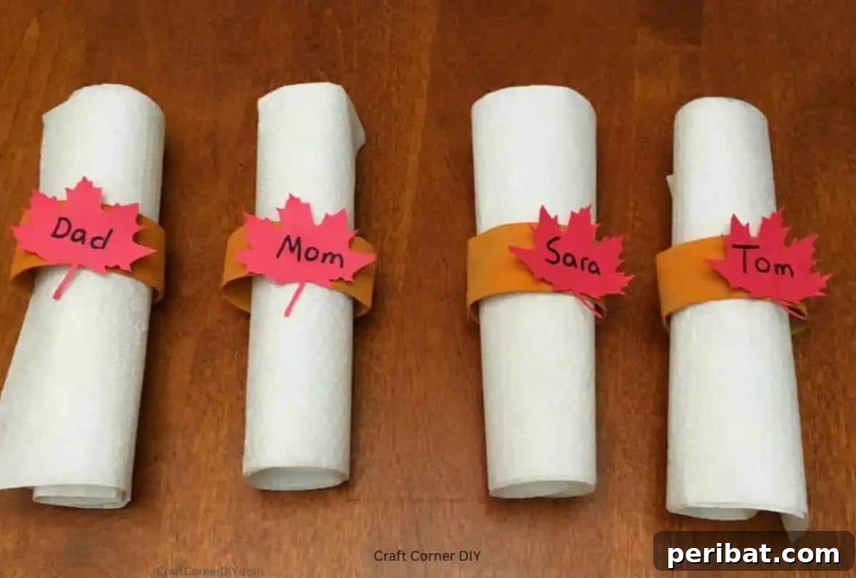 32 Creative Fall Napkin Ring Ideas 11 Easy Fall Napkin Rings