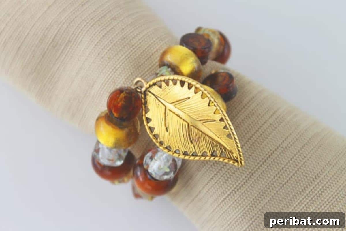 32 Creative Fall Napkin Ring Ideas 14 Beaded Napkin Ring For Thanksgiving