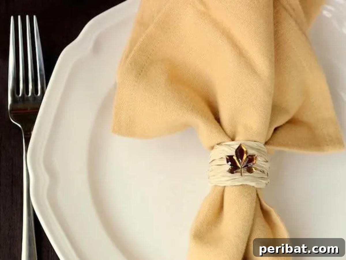 32 Creative Fall Napkin Ring Ideas 5 DIY Fall Napkin Rings With Dollar Store Finds