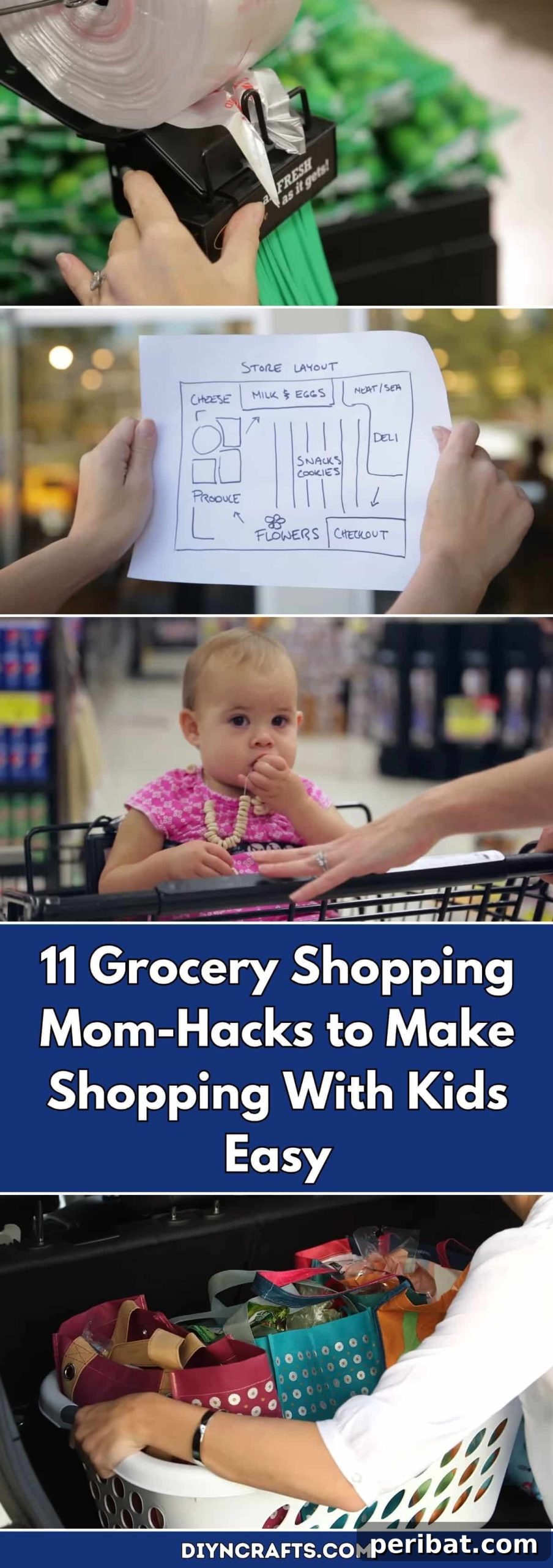 Mastering the Grocery Store with Kids: 11 Smart Strategies for Parents 2 11 Grocery Shopping Mom-Hacks to Make Shopping With Kids Easy pinterest image