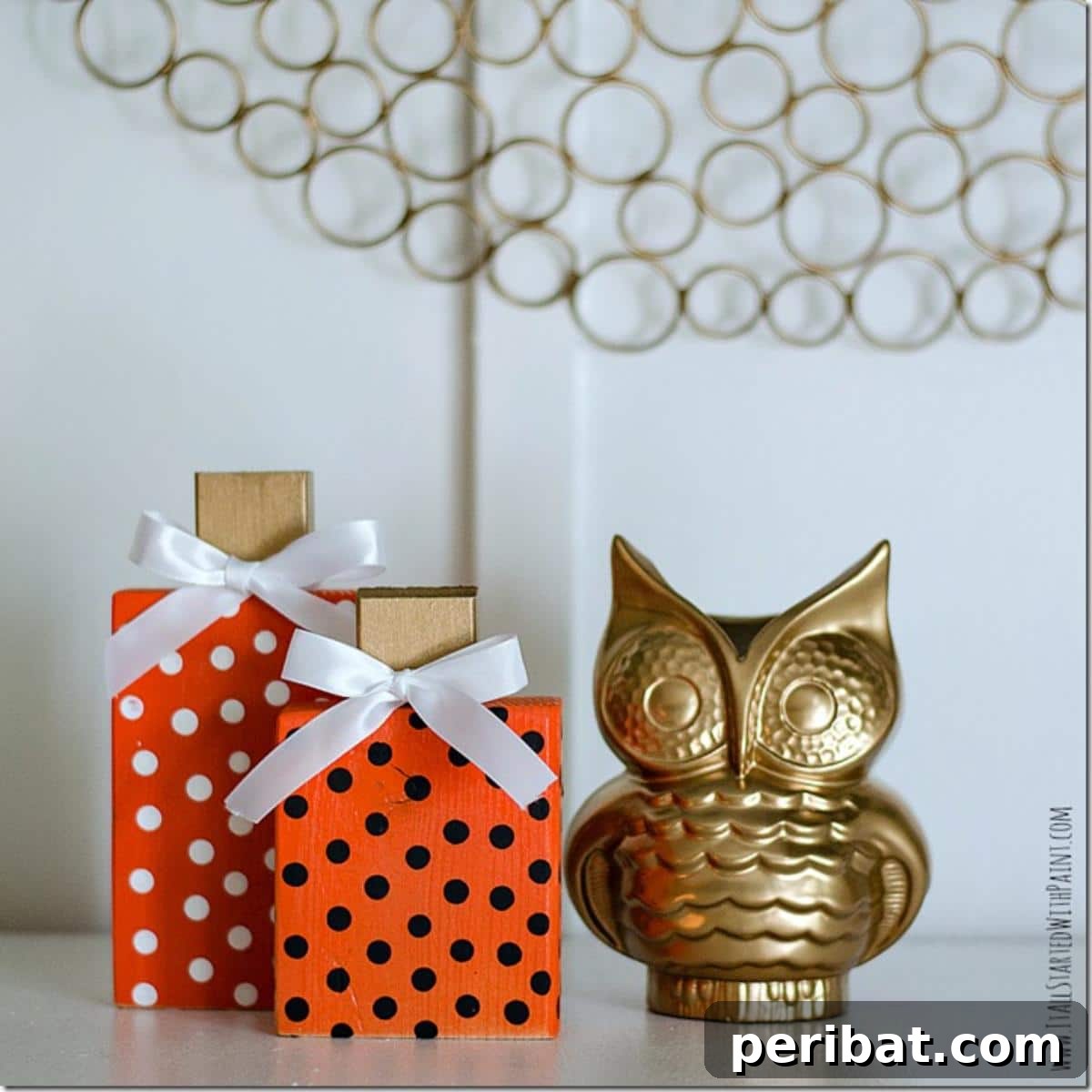 Simple Wooden Pumpkin Crafts for Autumn Decor 24 Simple and versatile wood block pumpkins in various sizes.