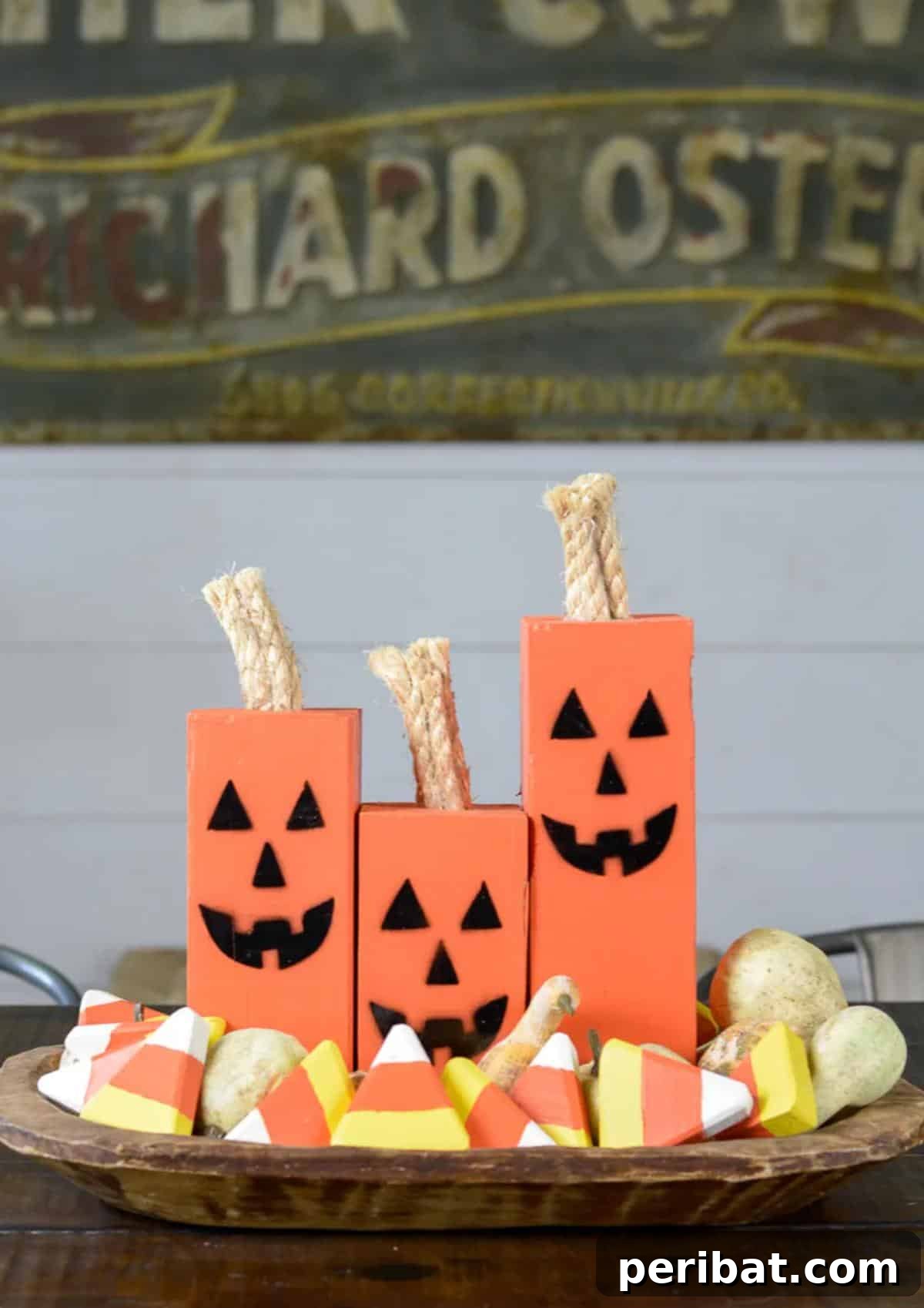Simple Wooden Pumpkin Crafts for Autumn Decor 25 Personalized customizable wooden pumpkins ready for decoration.