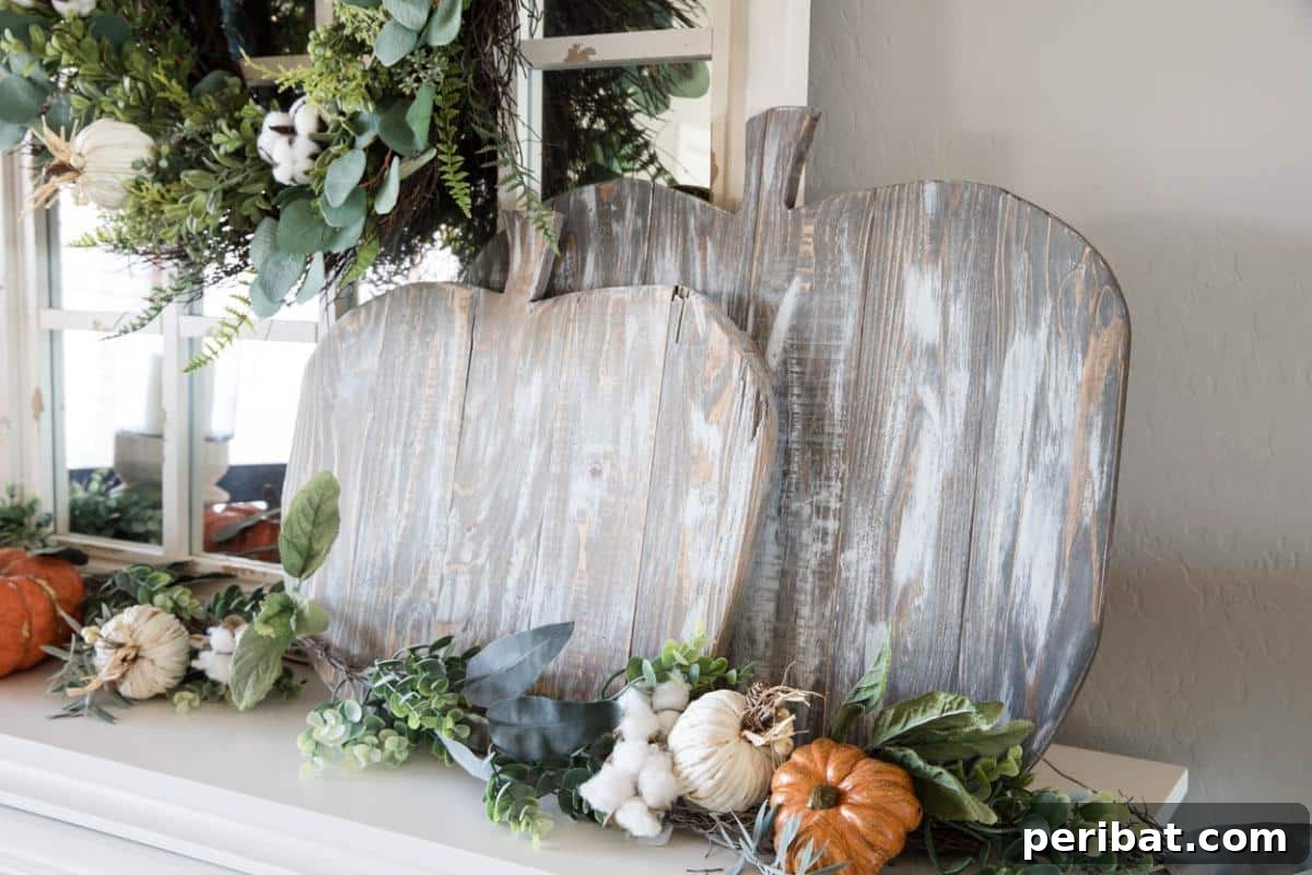 Simple Wooden Pumpkin Crafts for Autumn Decor 9 Personalized DIY custom wooden pumpkins with various finishes.
