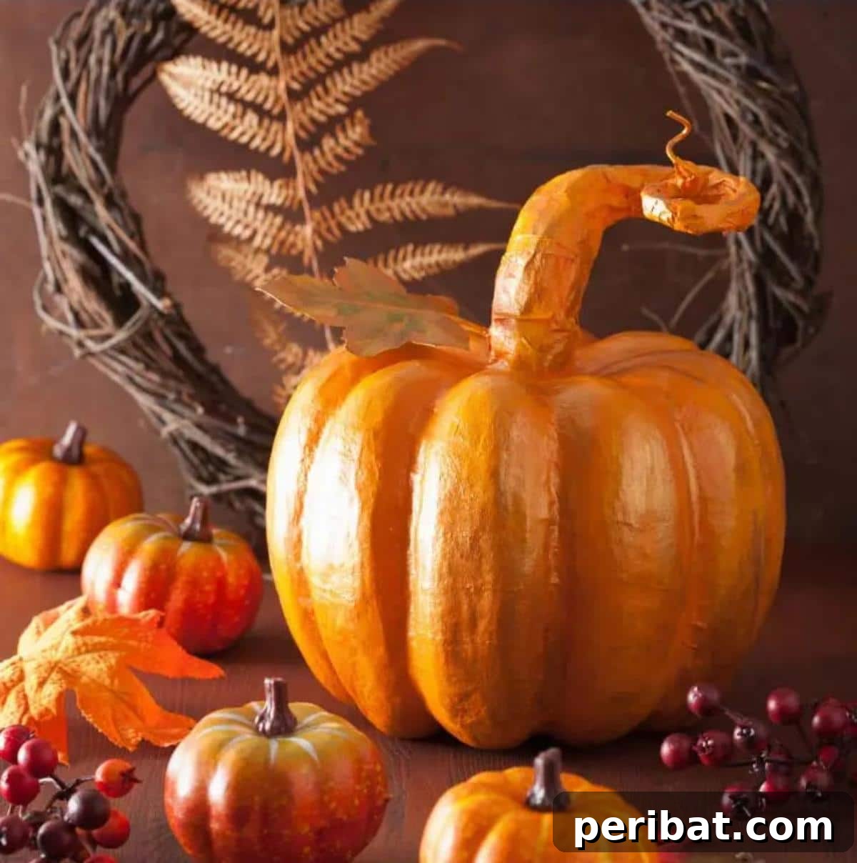 33 Creative Paper Mache Pumpkin Ideas 7 A collection of the easiest paper mache pumpkins, perfect for welcoming the fall season with durable decor.