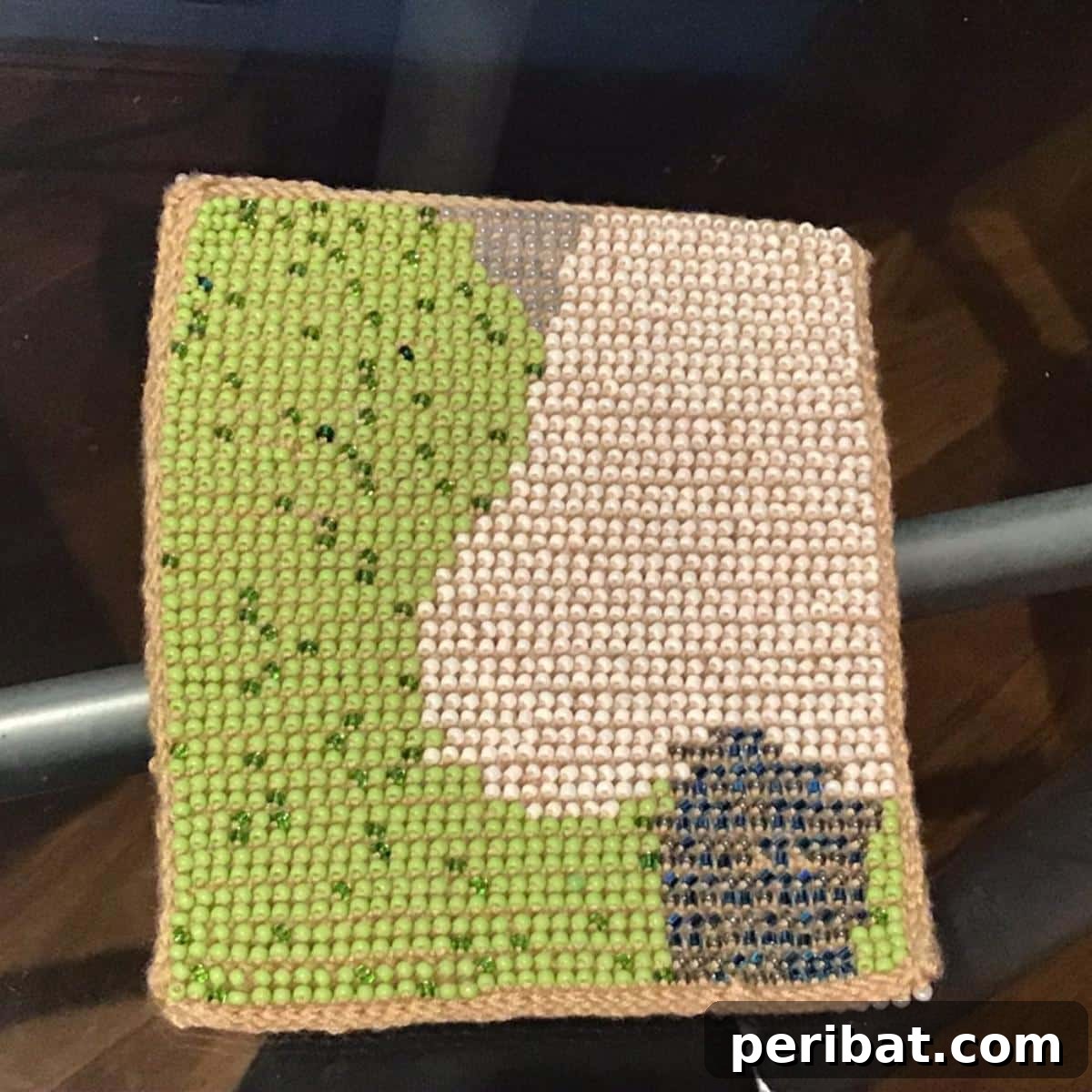 28 Soothing DIY Weighted Blanket Projects 13 A uniquely textured Beaded Weighted Blanket, showing the integration of small beads for an interesting sensory experience.
