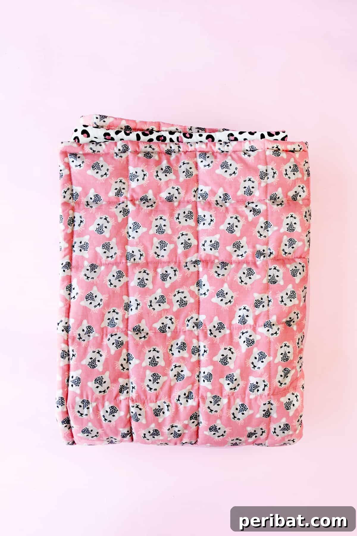 28 Soothing DIY Weighted Blanket Projects 8 A functional and cozy DIY Weighted Blanket, highlighting the affordability of making your own versus buying pre-made.