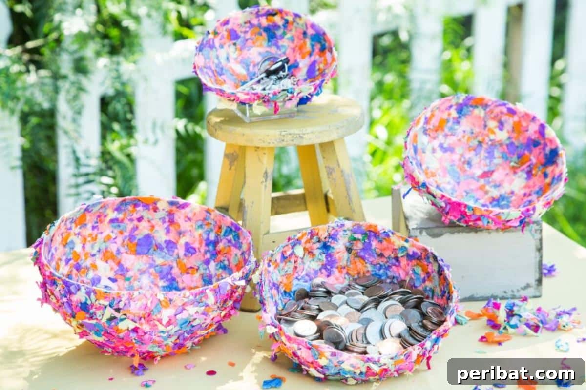 Beautiful DIY Confetti Bowls