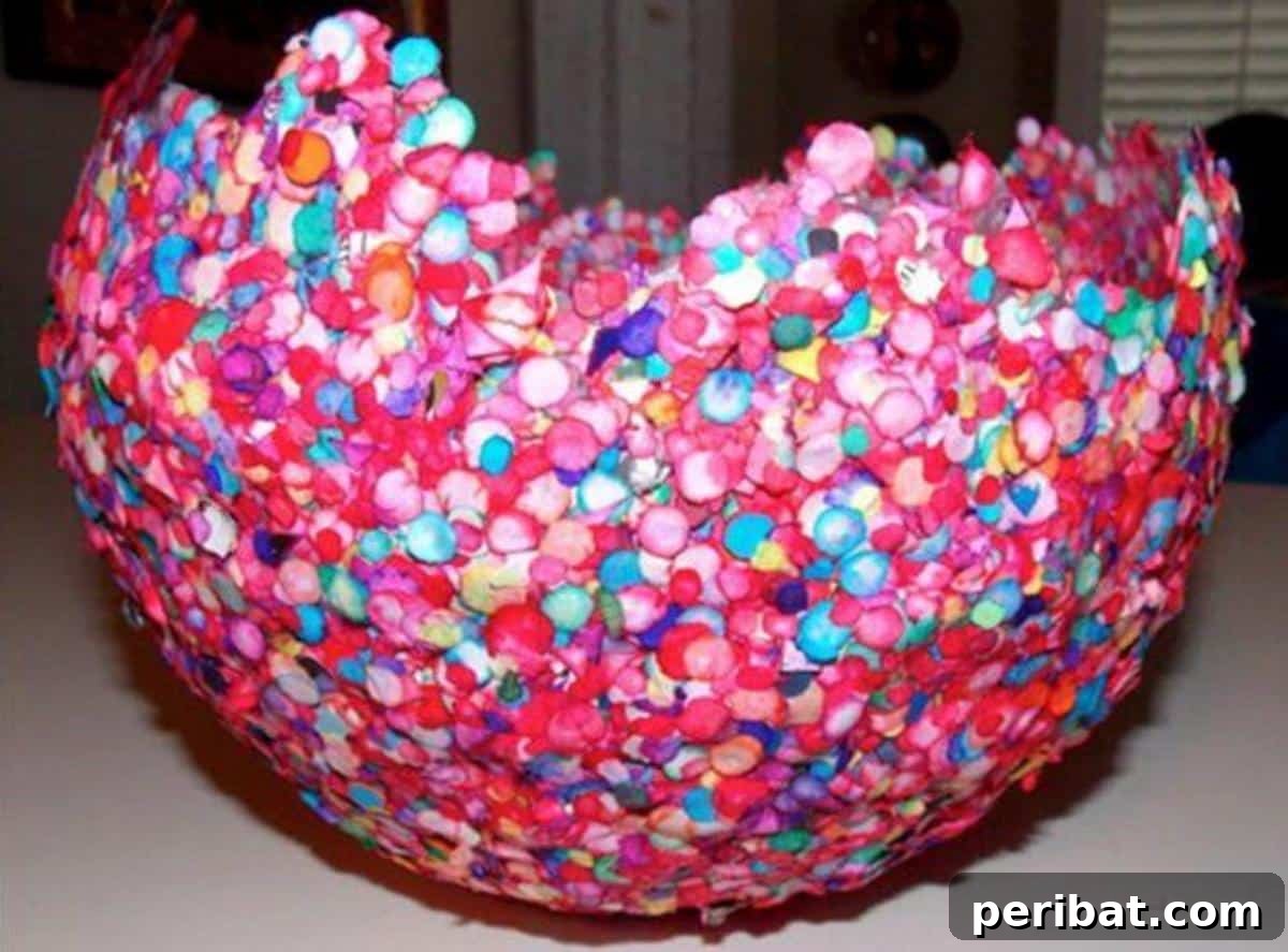 Easy DIY Balloon Confetti Bowl Craft