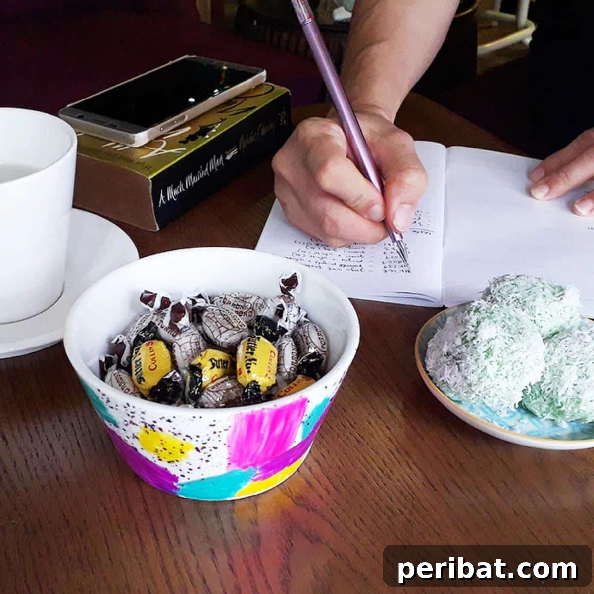 DIY Confetti Coloured Bowl