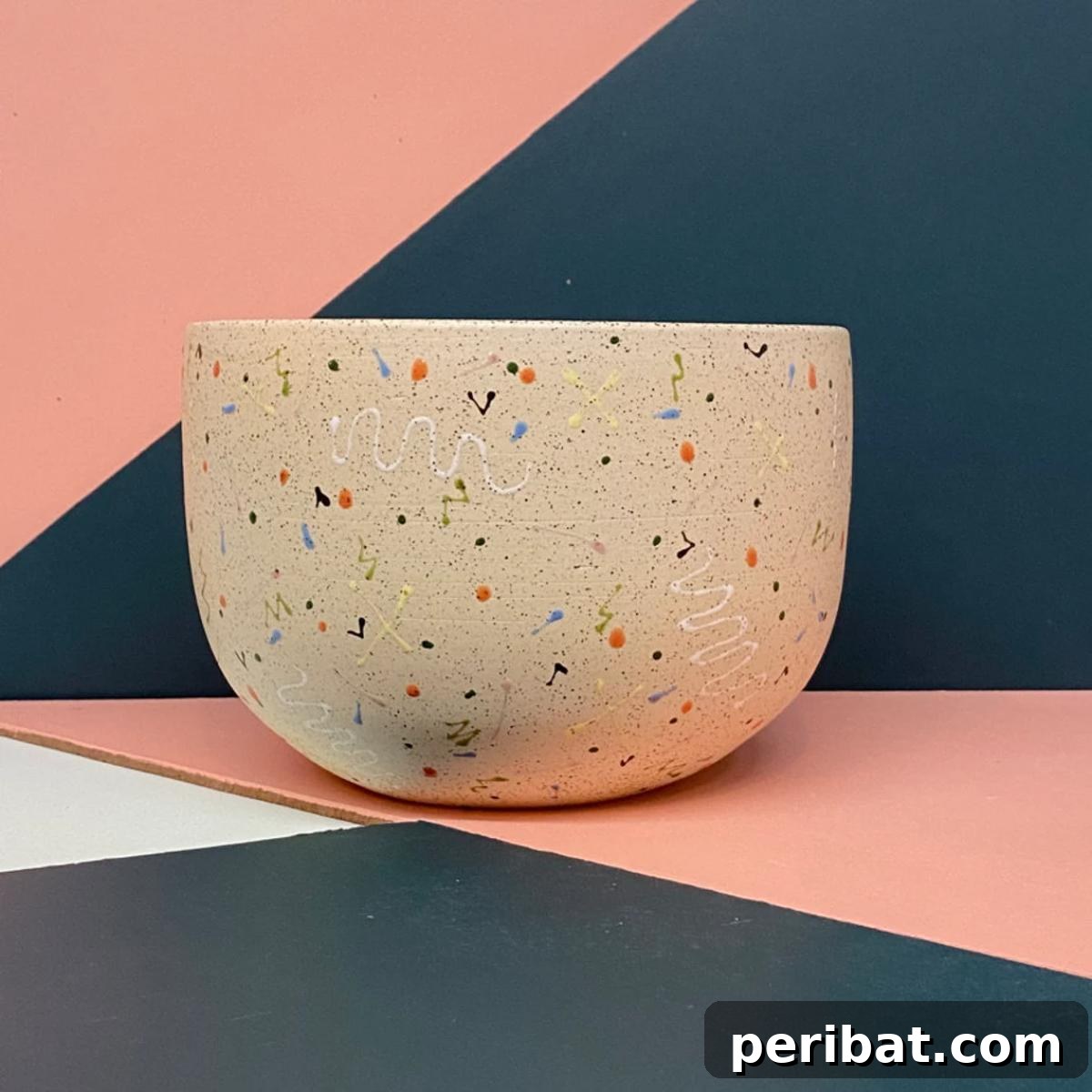 Large Ceramic Confetti Bowl