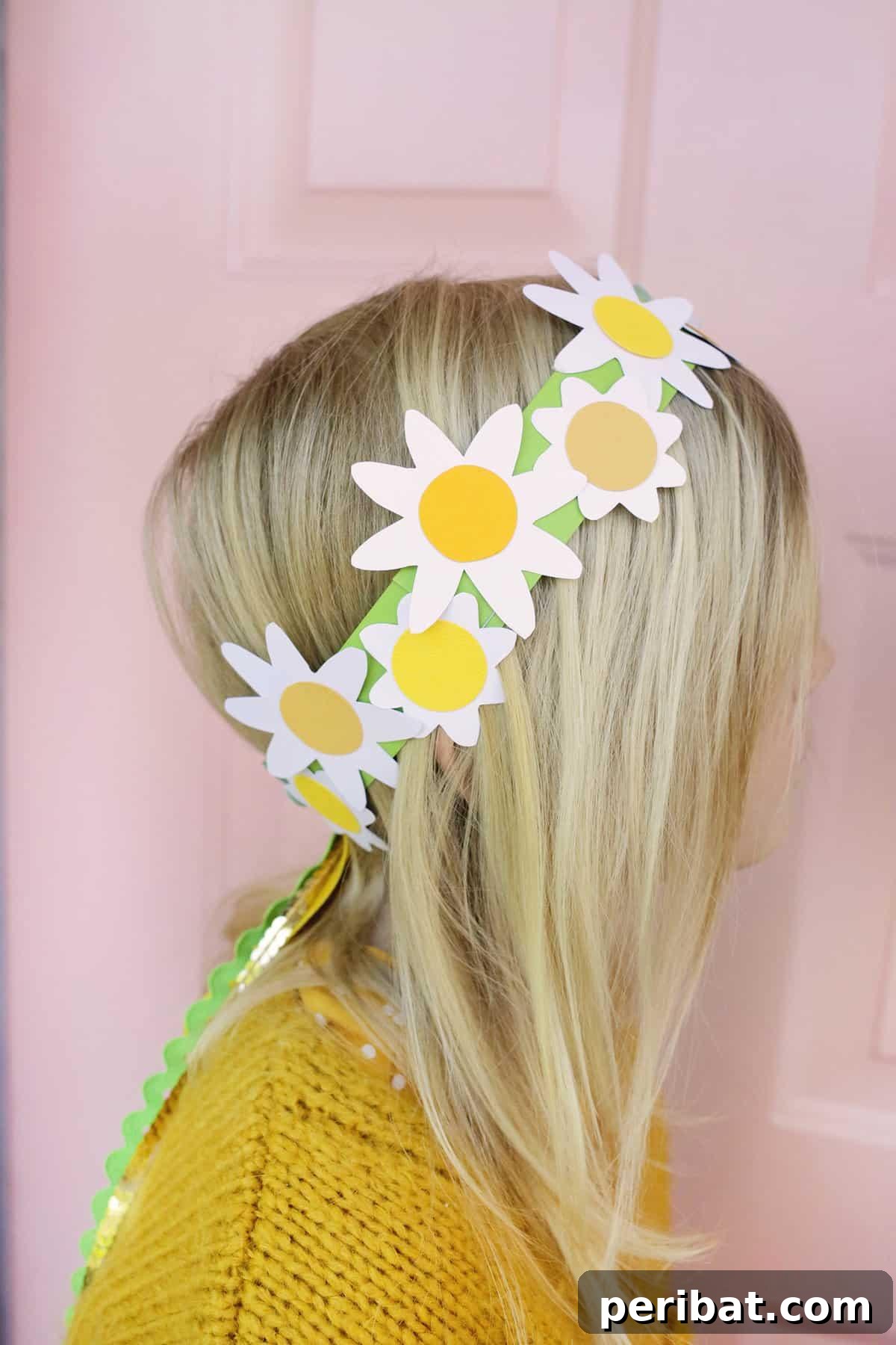 Kids Paper Daisy Crown