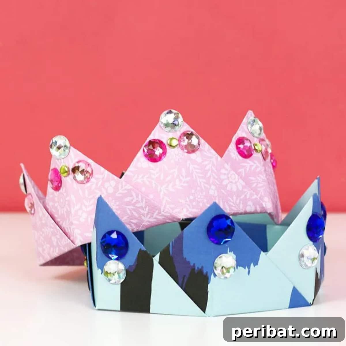 Easy Origami Crowns