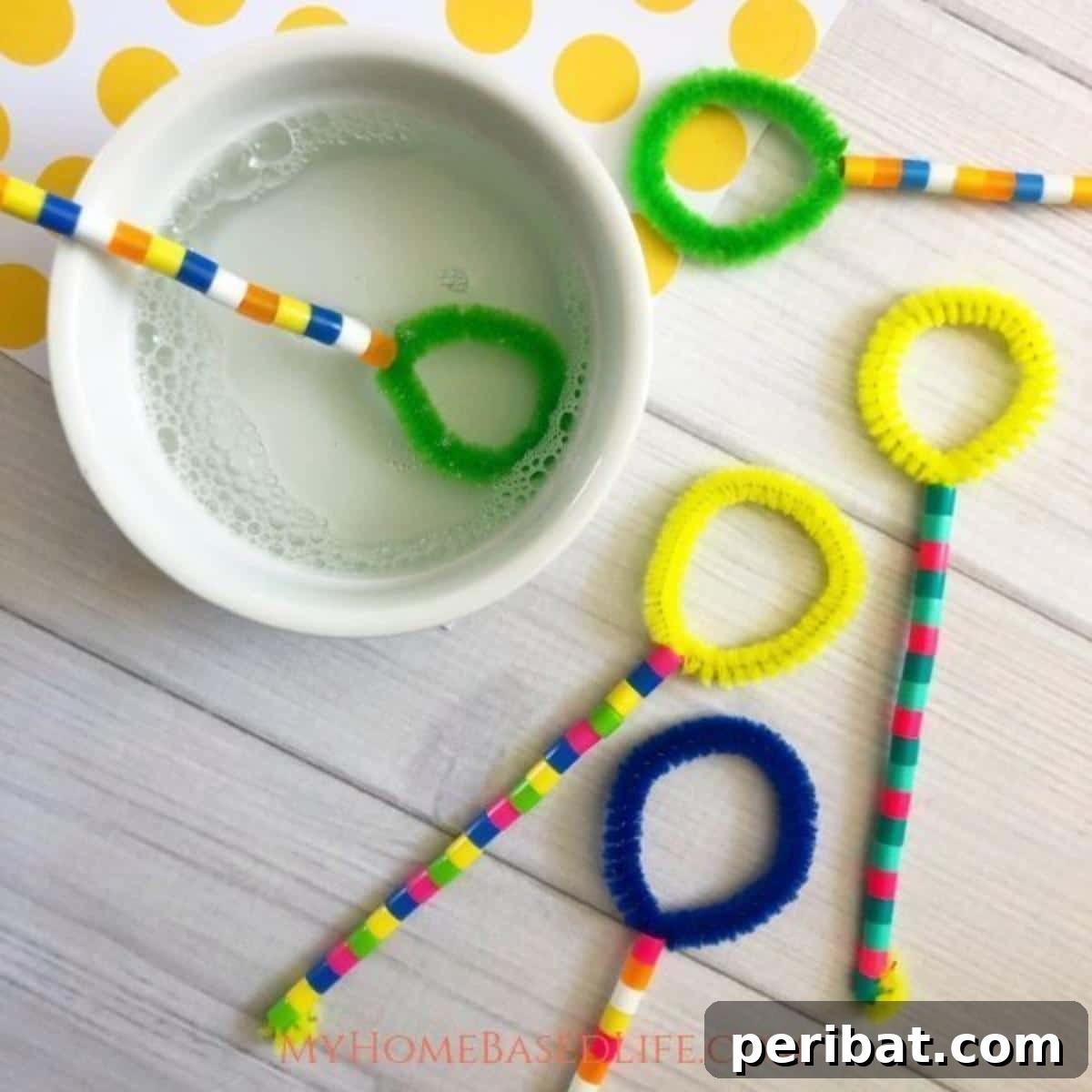 40 Super Easy Pipe Cleaner Crafts for Everyone 13 Super Easy Pipe Cleaner Bubble Wands