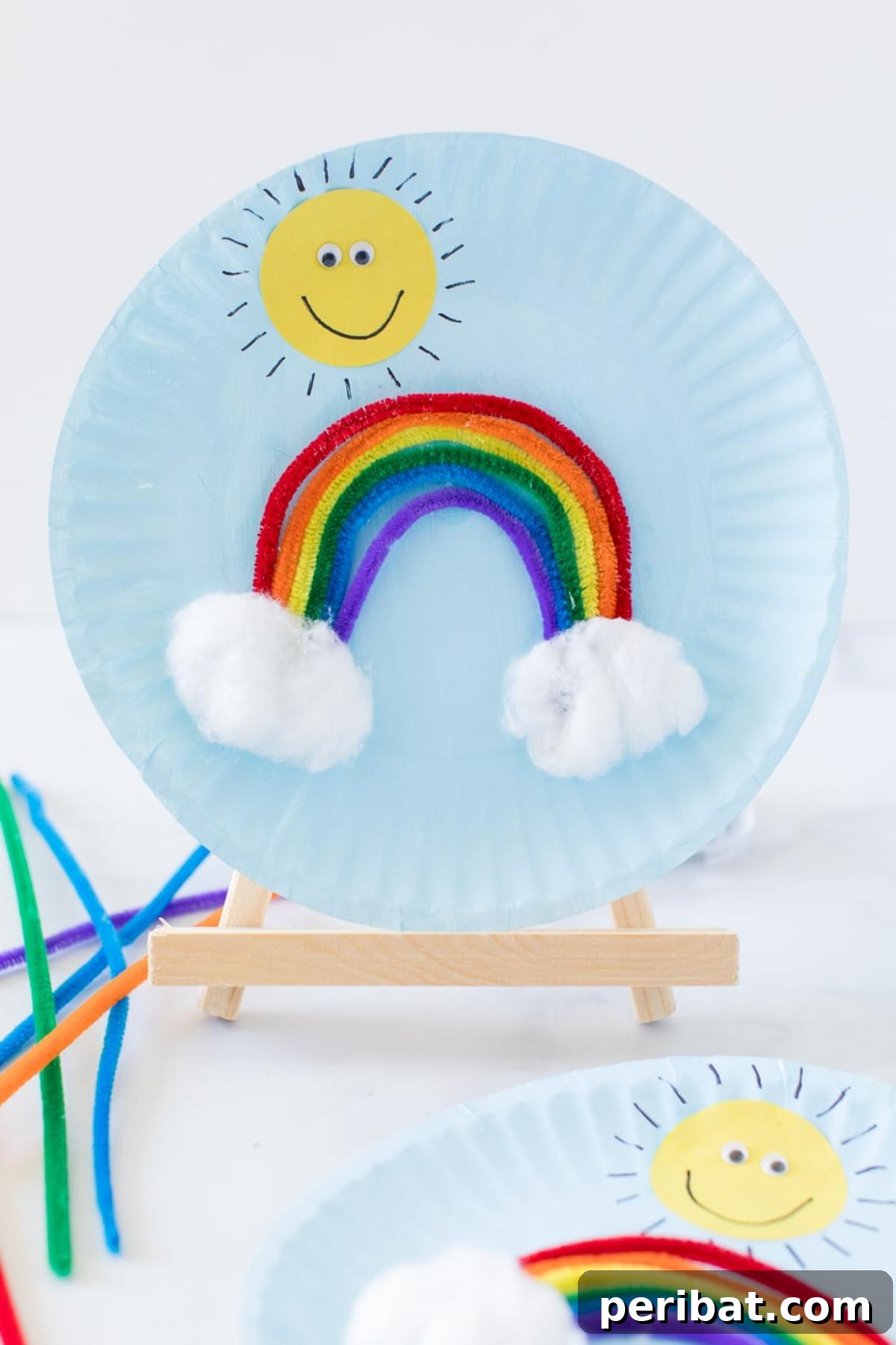 40 Super Easy Pipe Cleaner Crafts for Everyone 14 Pipe Cleaner Rainbow Craft