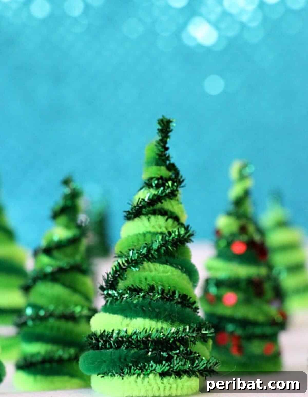 40 Super Easy Pipe Cleaner Crafts for Everyone 15 DIY Pipe Cleaner Trees Christmas Craft