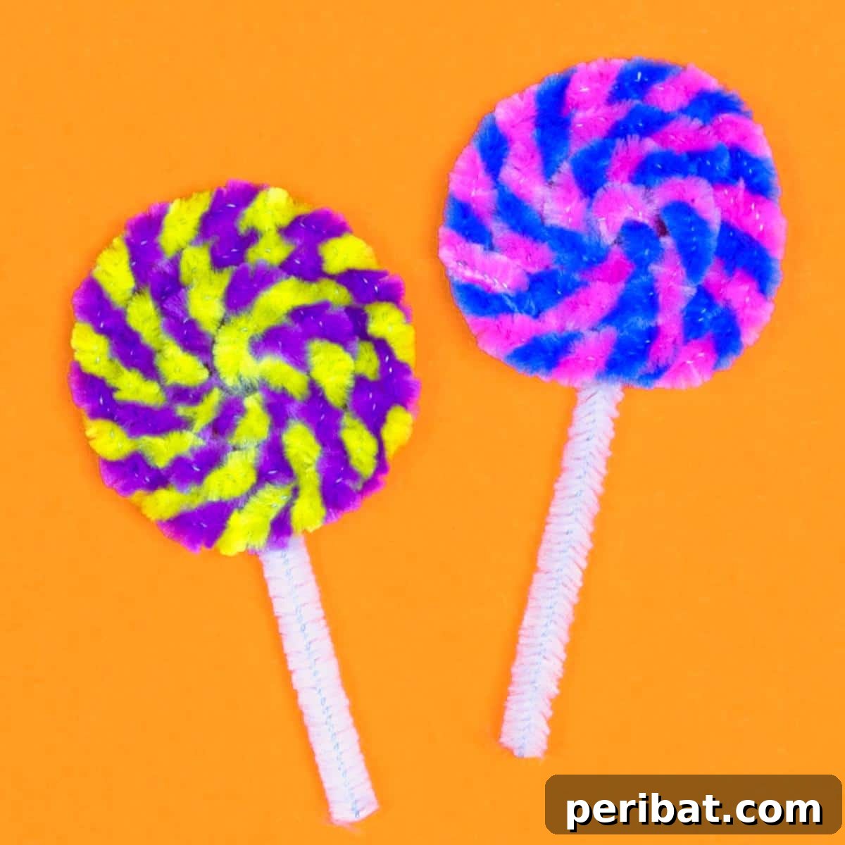 40 Super Easy Pipe Cleaner Crafts for Everyone 26 Pipe Cleaner Lolly Pops