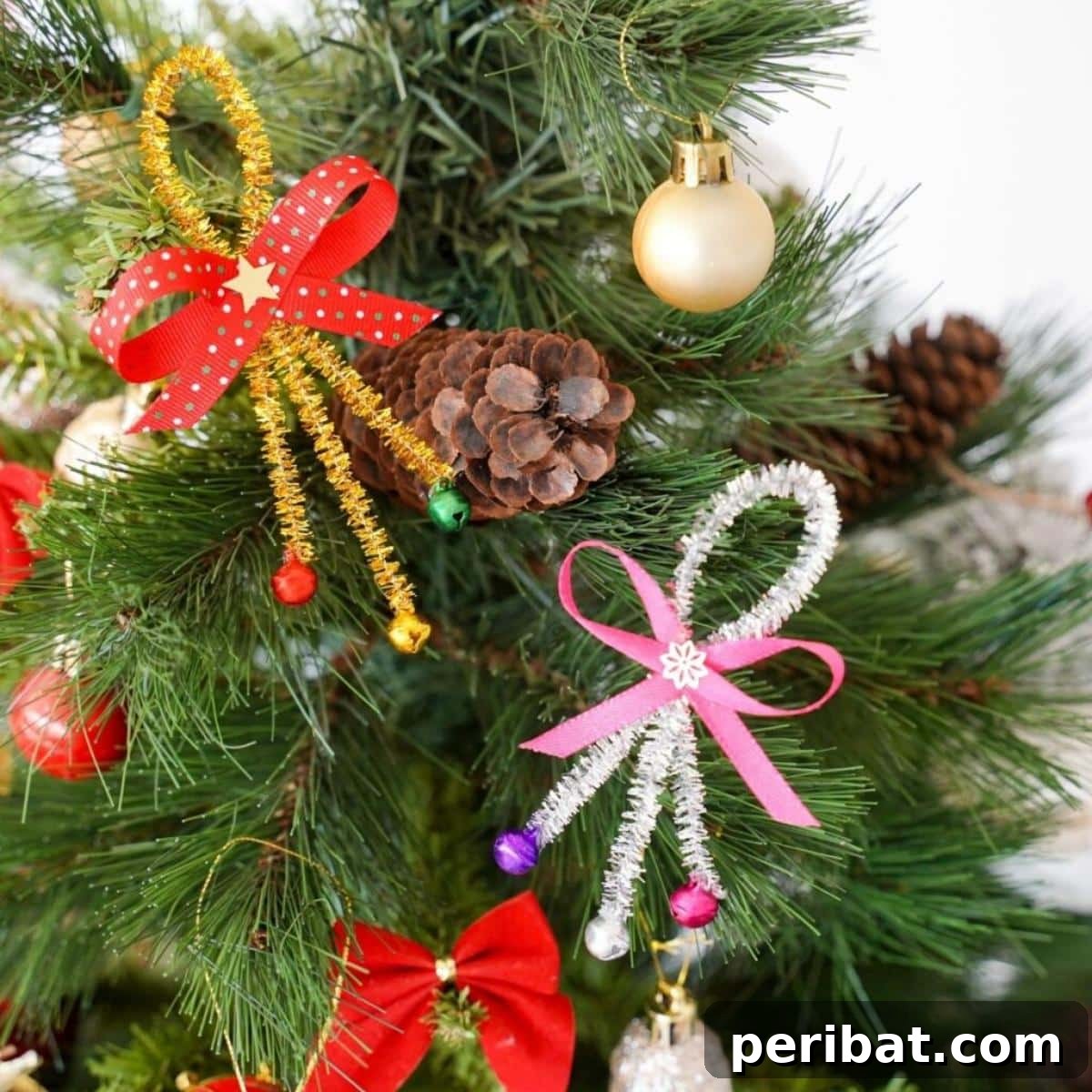 40 Super Easy Pipe Cleaner Crafts for Everyone 4 Fun Pipe Cleaner Jingle Bell Ornament Kids' Craft
