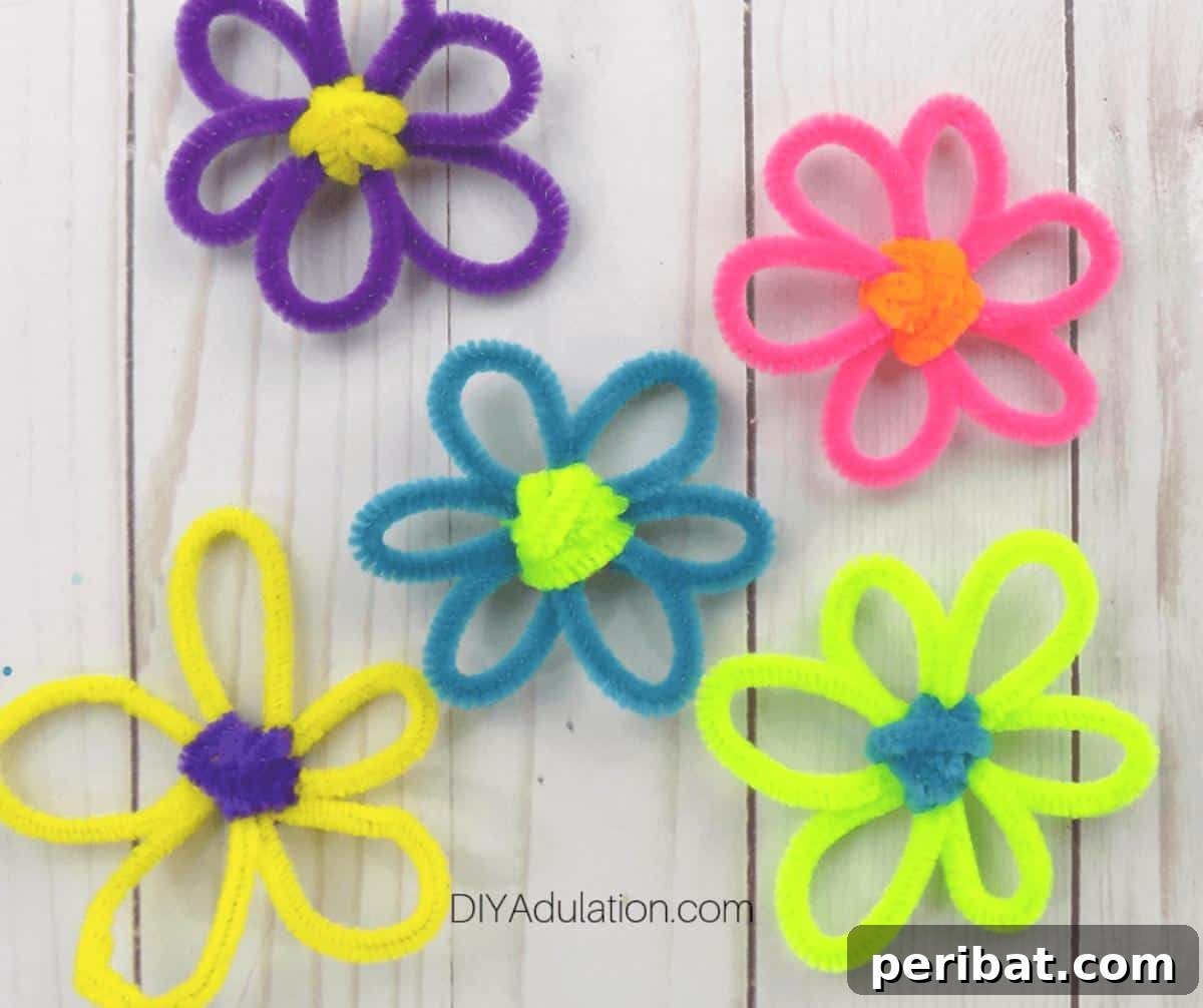 40 Super Easy Pipe Cleaner Crafts for Everyone 32 Kid-Friendly Easy Pipe Cleaner Flowers