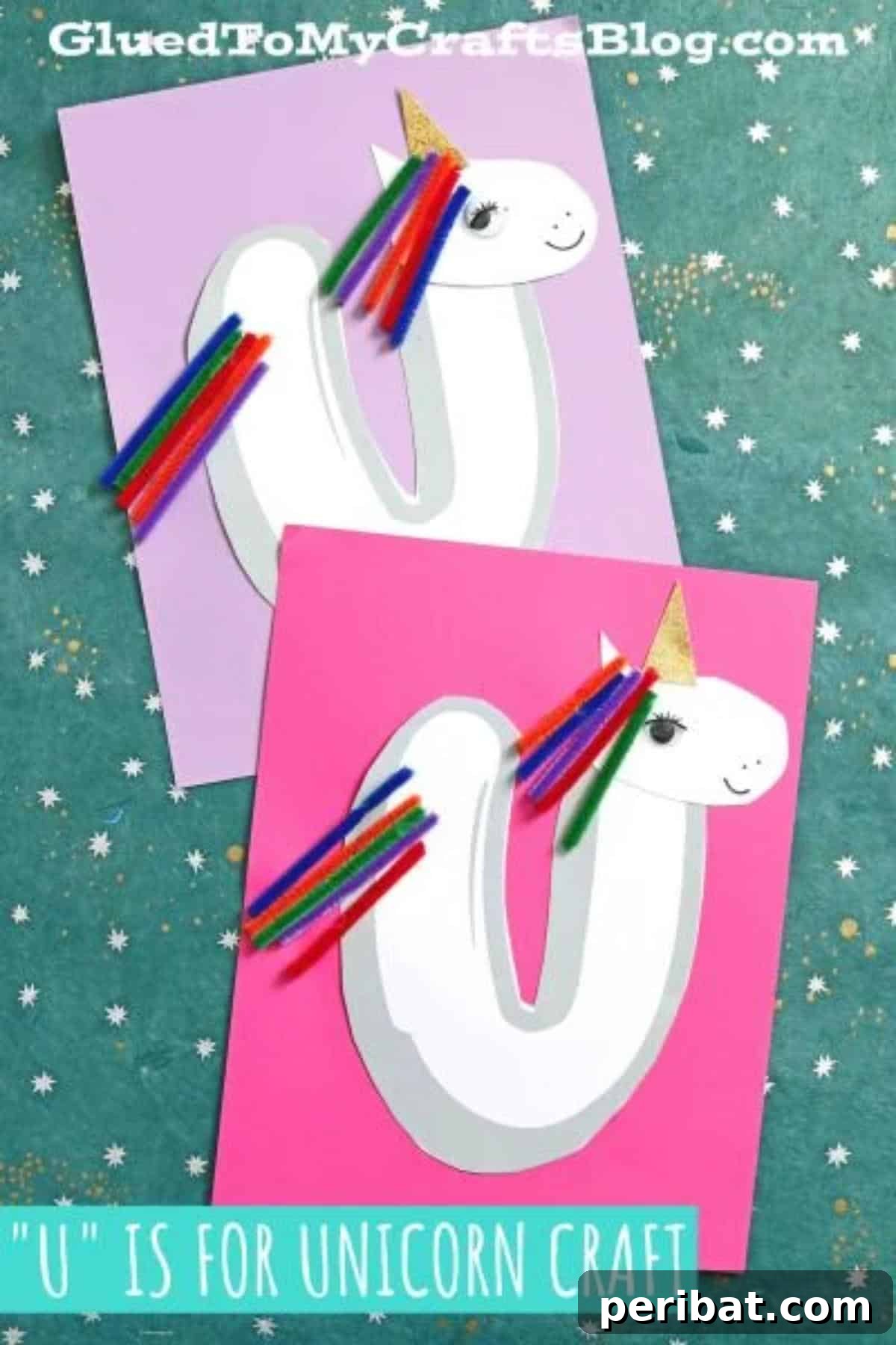 40 Super Easy Pipe Cleaner Crafts for Everyone 35 U is For Unicorn - Paper and Pipe Cleaner Craft