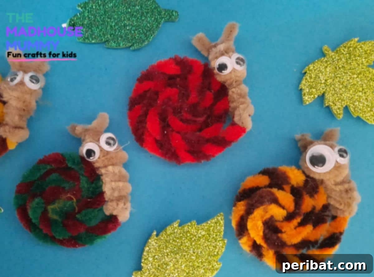 40 Super Easy Pipe Cleaner Crafts for Everyone 36 Cute Pipe Cleaner Snail Magnets