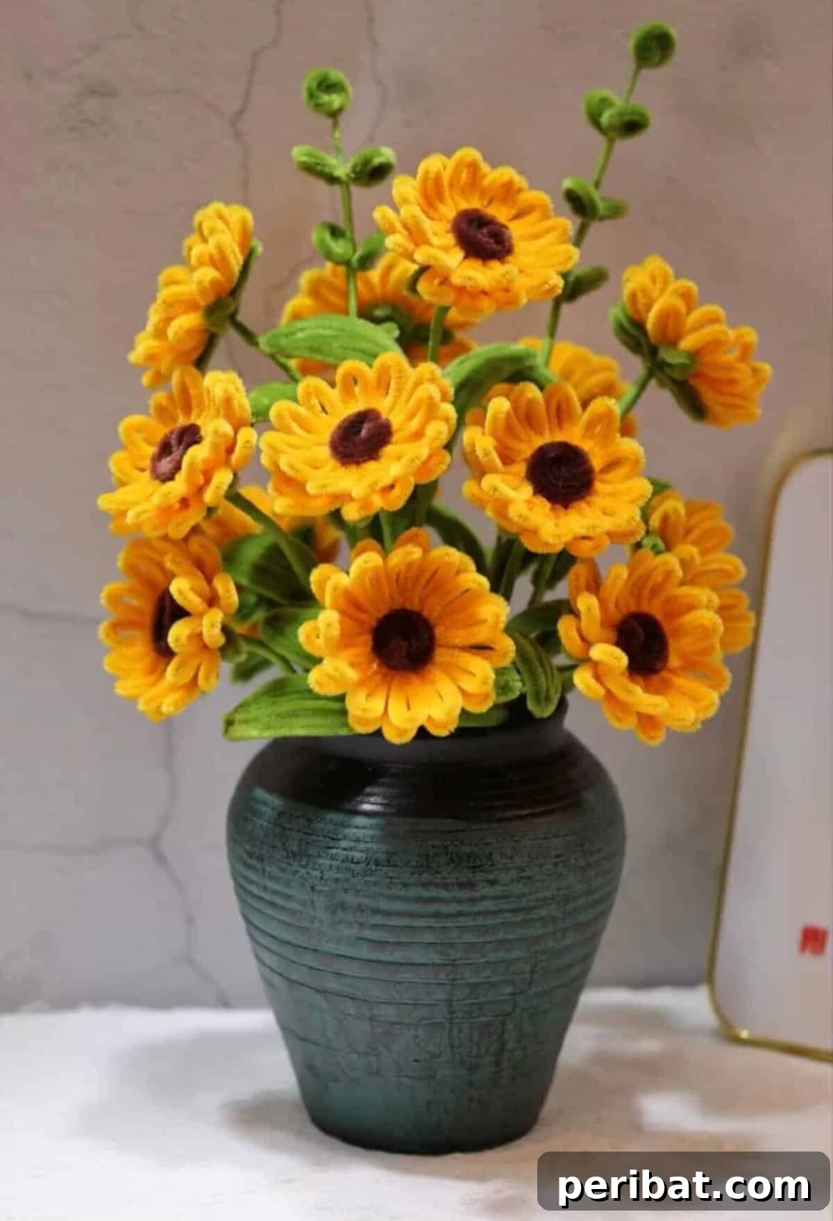 40 Super Easy Pipe Cleaner Crafts for Everyone 39 Pipe Cleaner Sunflowers