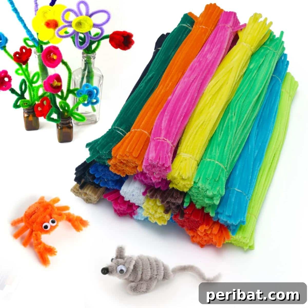 40 Super Easy Pipe Cleaner Crafts for Everyone 40 Colorful Pipe Cleaners