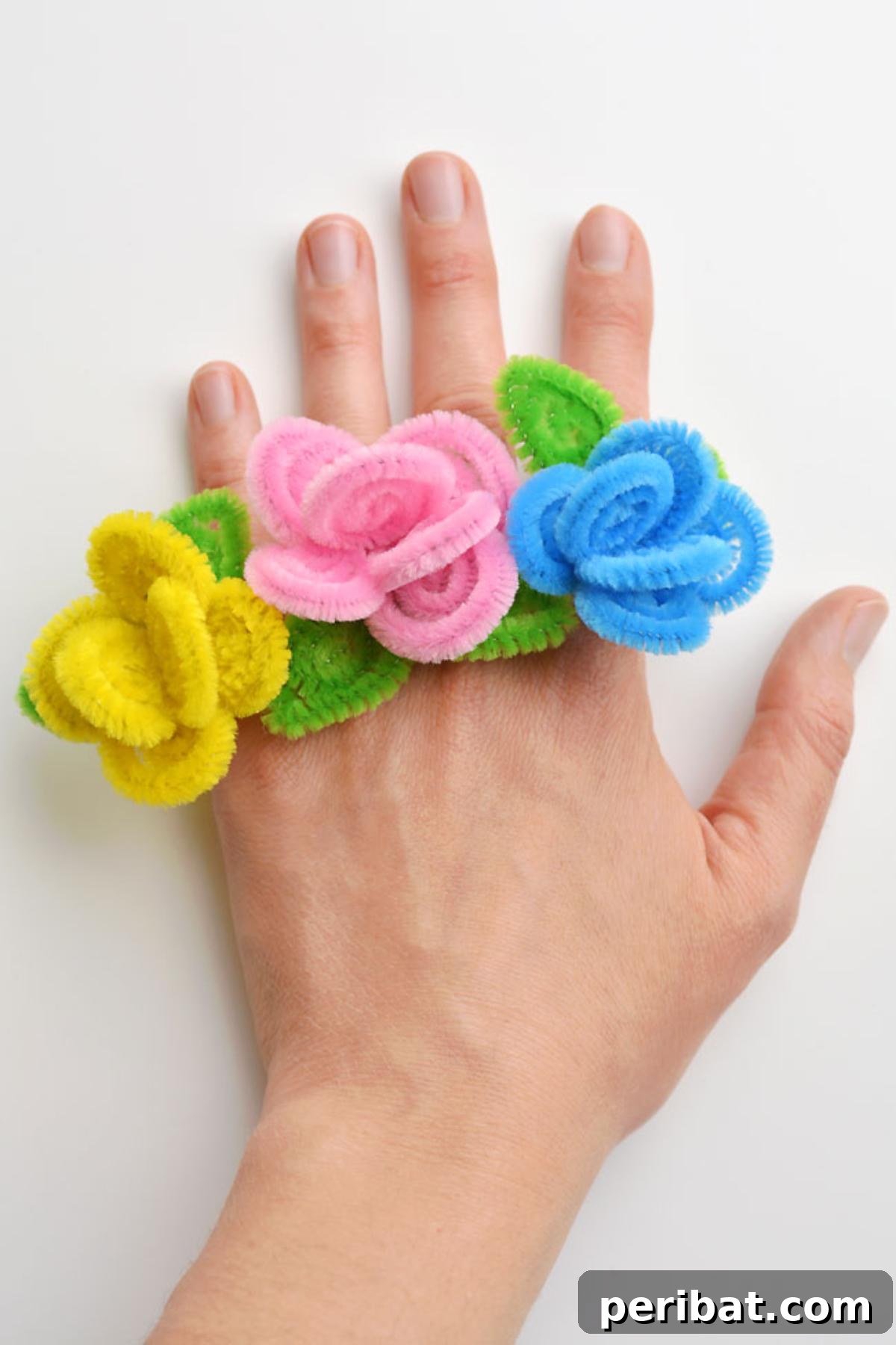 40 Super Easy Pipe Cleaner Crafts for Everyone 6 Pipe Cleaner Flower Rings