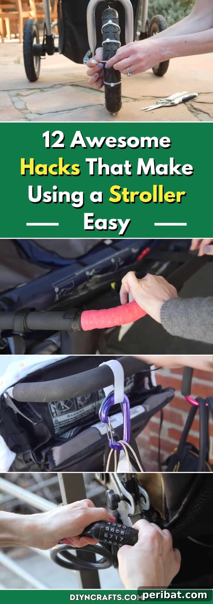 Effortless Strolling: 12 Brilliant Hacks for Smoother Outings 2 12 Awesome Hacks That Make Using a Stroller Easy pinterest image