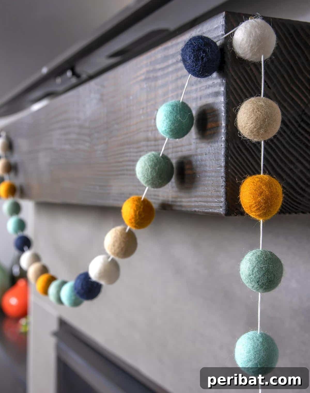 30 Creative Felt Garland DIY Ideas 16 Felt Ball Garland the Easy Way